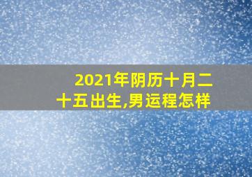 2021年阴历十月二十五出生,男运程怎样