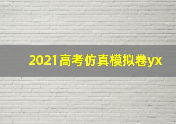 2021高考仿真模拟卷yx