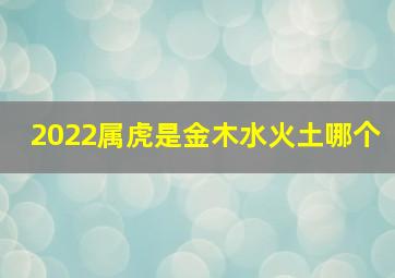 2022属虎是金木水火土哪个