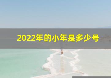 2022年的小年是多少号