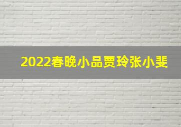 2022春晚小品贾玲张小斐