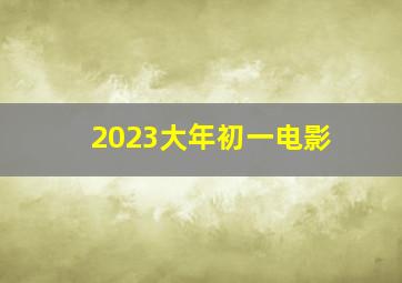 2023大年初一电影