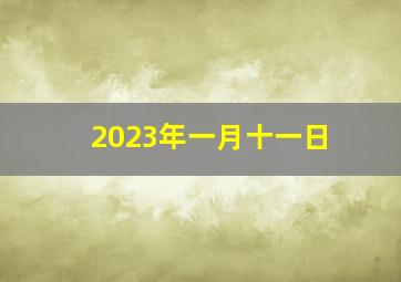 2023年一月十一日