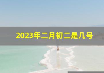 2023年二月初二是几号