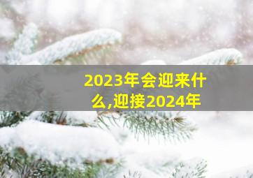 2023年会迎来什么,迎接2024年