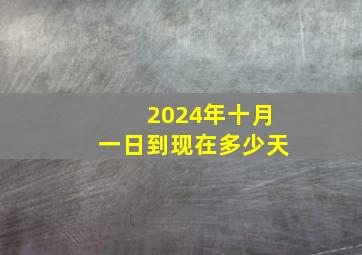 2024年十月一日到现在多少天