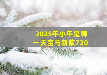 2025年小年是哪一天宝马新款730