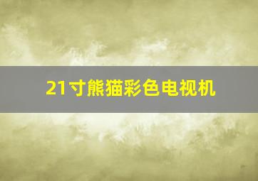 21寸熊猫彩色电视机