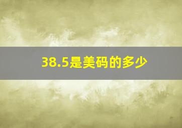 38.5是美码的多少