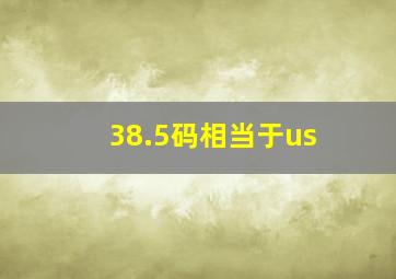 38.5码相当于us