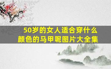 50岁的女人适合穿什么颜色的马甲呢图片大全集