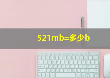 521mb=多少b