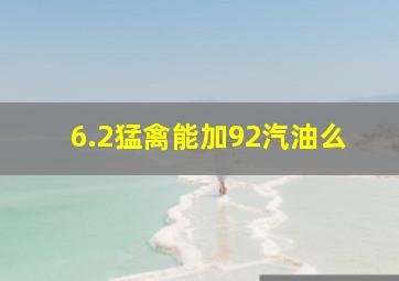 6.2猛禽能加92汽油么