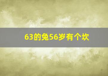 63的兔56岁有个坎