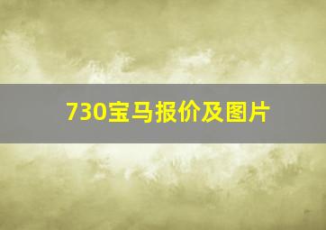 730宝马报价及图片