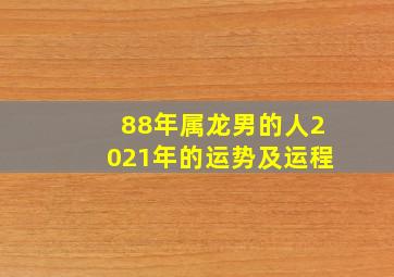 88年属龙男的人2021年的运势及运程