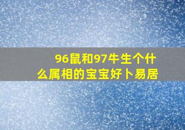 96鼠和97牛生个什么属相的宝宝好卜易居