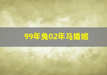 99年兔02年马婚姻