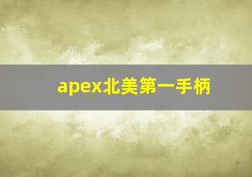 apex北美第一手柄