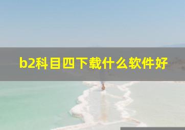 b2科目四下载什么软件好