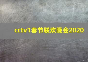 cctv1春节联欢晚会2020