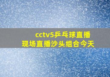 cctv5乒乓球直播现场直播沙头组合今天