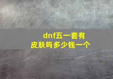 dnf五一套有皮肤吗多少钱一个