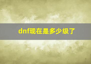 dnf现在是多少级了