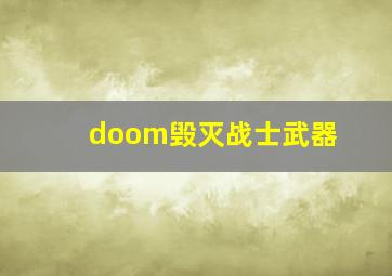 doom毁灭战士武器