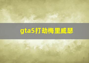 gta5打劫梅里威瑟