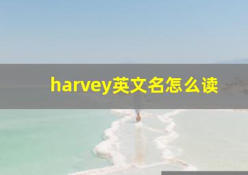 harvey英文名怎么读