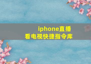 iphone直播看电视快捷指令库