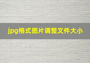 jpg格式图片调整文件大小