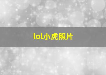 lol小虎照片