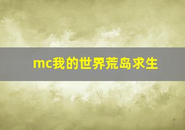 mc我的世界荒岛求生