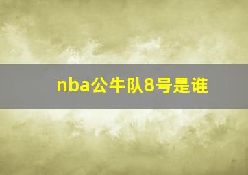 nba公牛队8号是谁