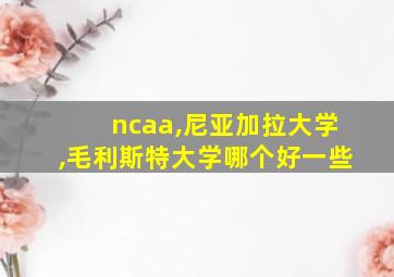 ncaa,尼亚加拉大学,毛利斯特大学哪个好一些