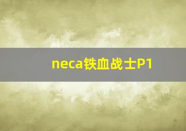 neca铁血战士P1