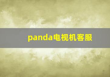 panda电视机客服