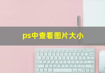 ps中查看图片大小