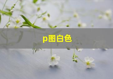 p图白色