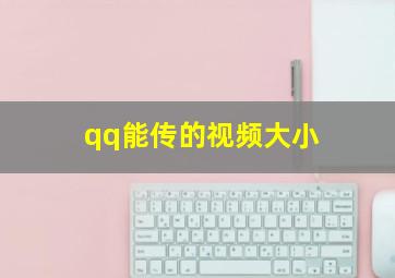 qq能传的视频大小