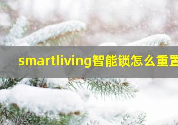 smartliving智能锁怎么重置