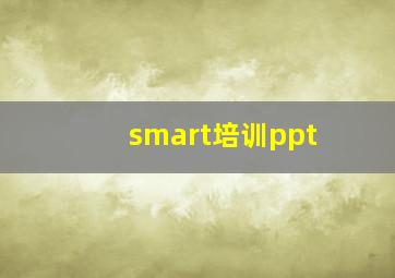 smart培训ppt