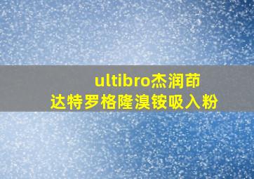 ultibro杰润茚达特罗格隆溴铵吸入粉