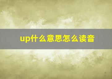 up什么意思怎么读音