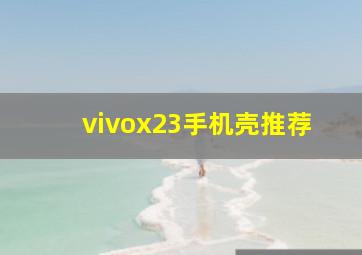 vivox23手机壳推荐