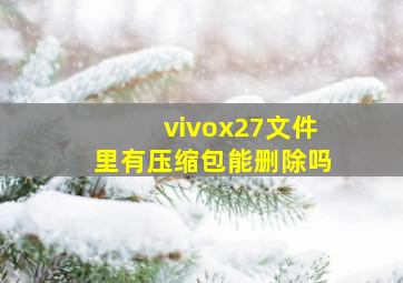 vivox27文件里有压缩包能删除吗