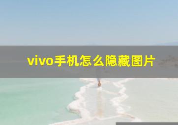 vivo手机怎么隐藏图片