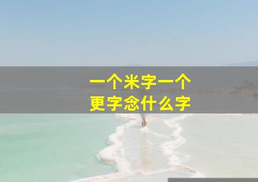 一个米字一个更字念什么字